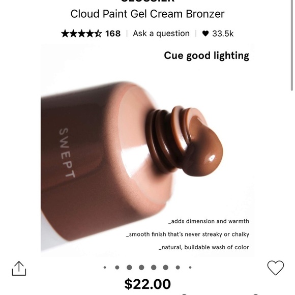 Glossier Cloud Paint Seamless Cheek SWIFT - Picture 3 of 8